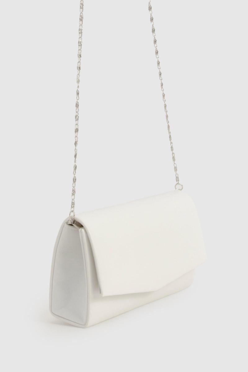 Структурована сумка-клатч із ПУ та ланцюжок