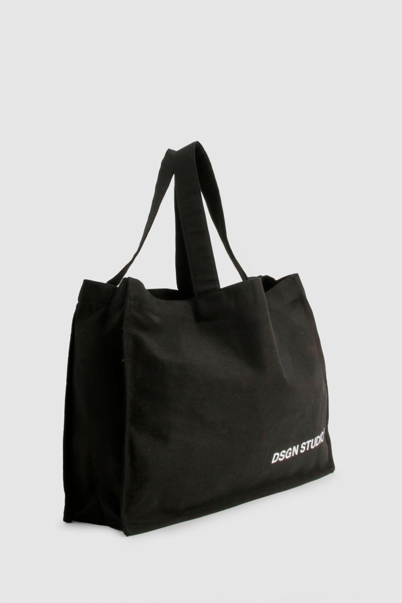 Велика полотняна сумка з лозунгом