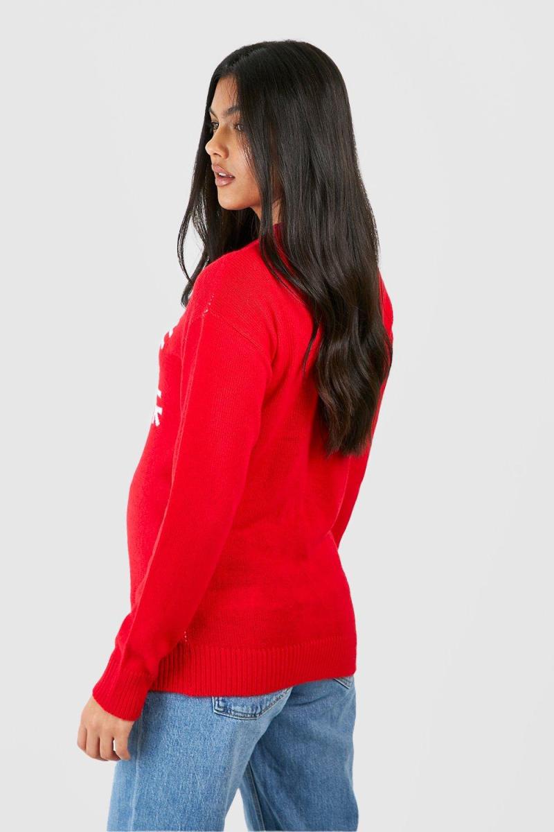 Різдвяний джемпер у формі сніжинки для вагітних