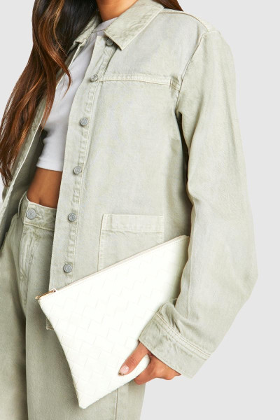 Плетена шкіряна сумка-клатч Плетена шкіряна сумка-клатч