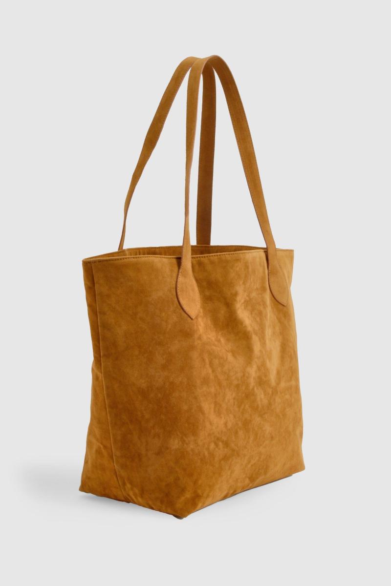 Сумка-шоппер зі штучної замші