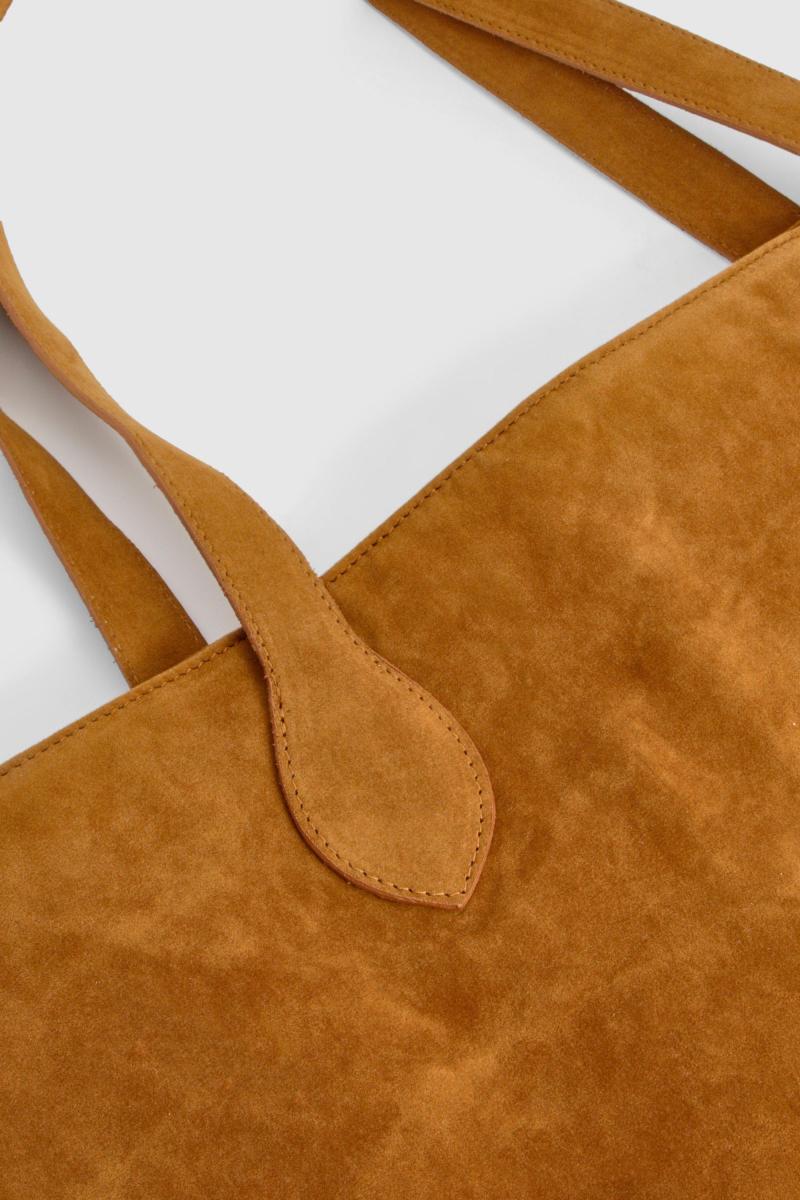 Сумка-шоппер зі штучної замші