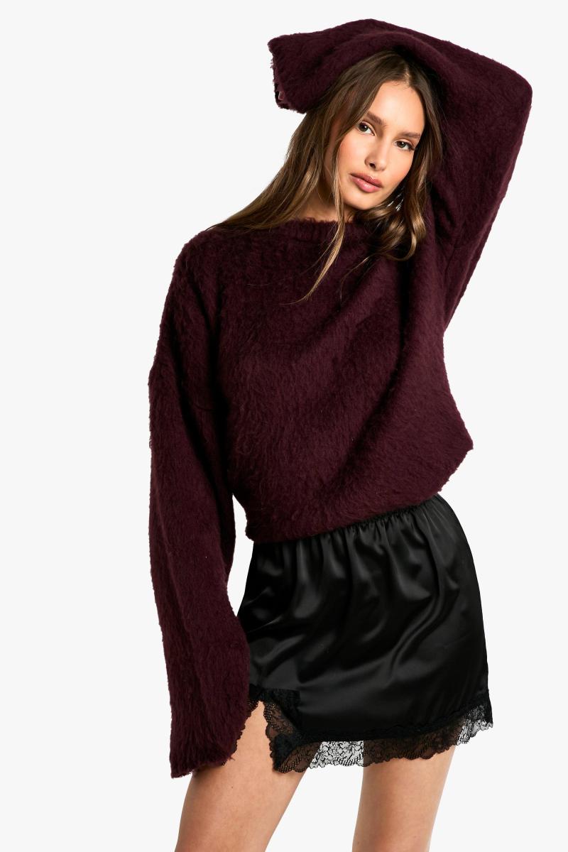 Міні-спідниця з атласною мереживною обробкою