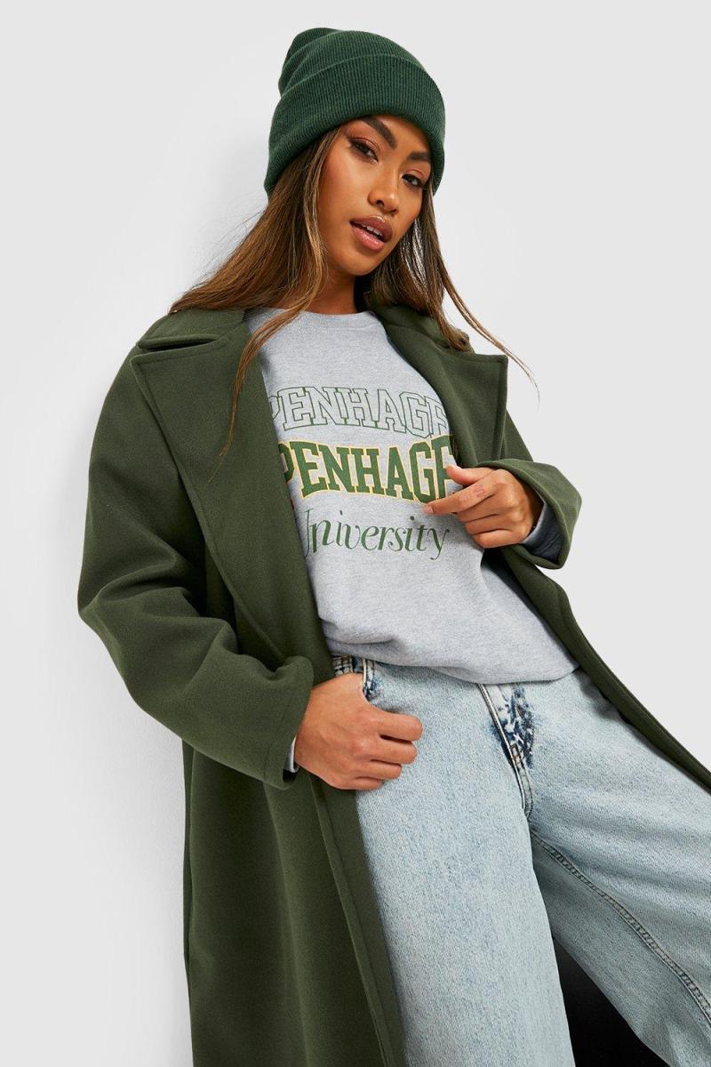 Велике пальто максі з вовни