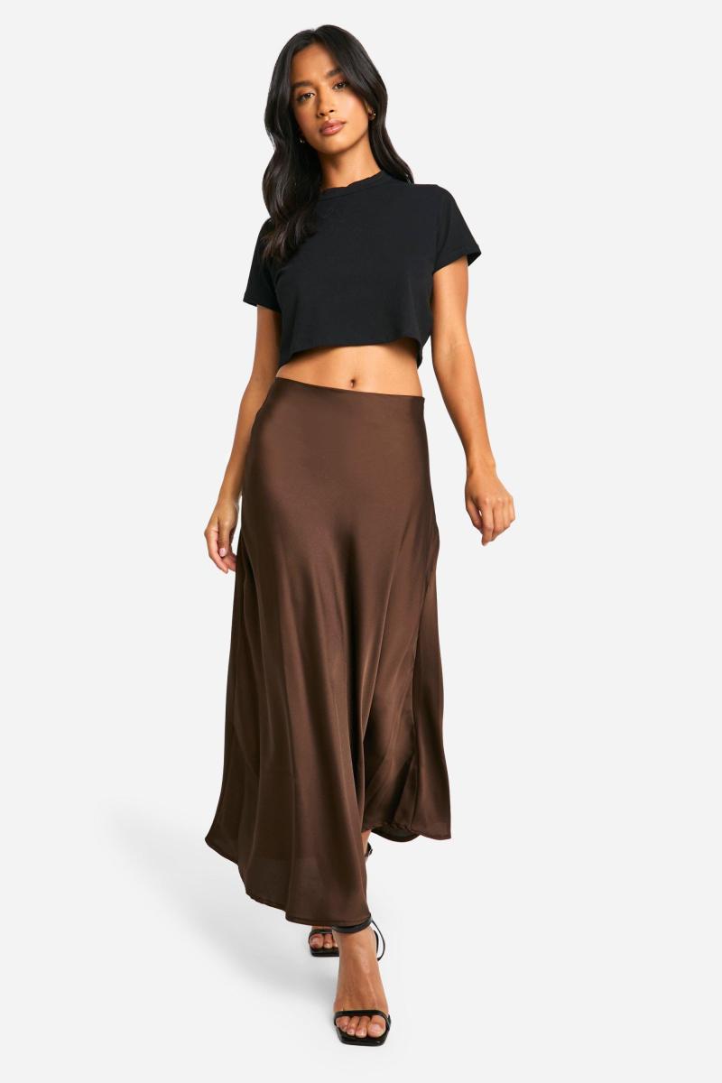 Маленька атласна спідниця Midaxi