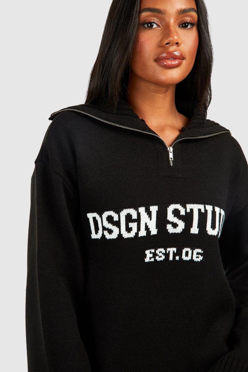 Великий джемпер Dsgn Studio на блискавці