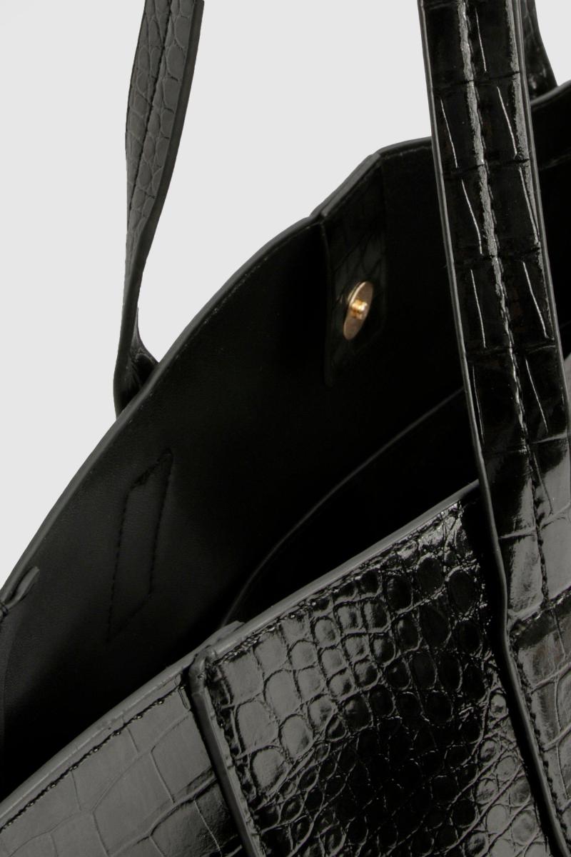 Велика денна сумка зі штучної шкіри під крокодил