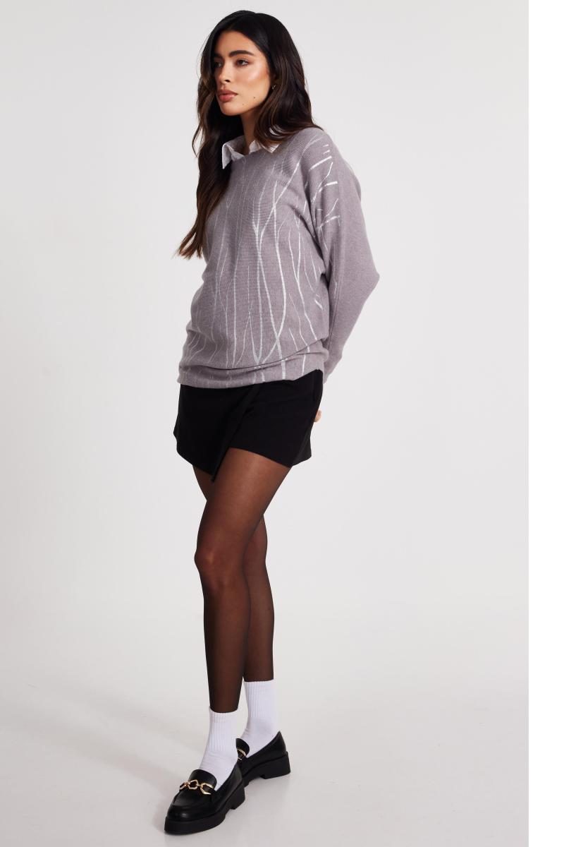 Сірі деталізовані деталі фольги перемички