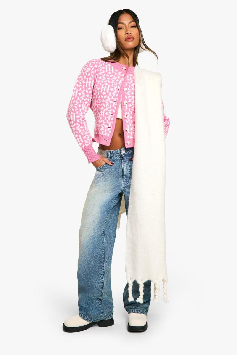 В'язаний різдвяний кардиган преміум-класу Fairisle