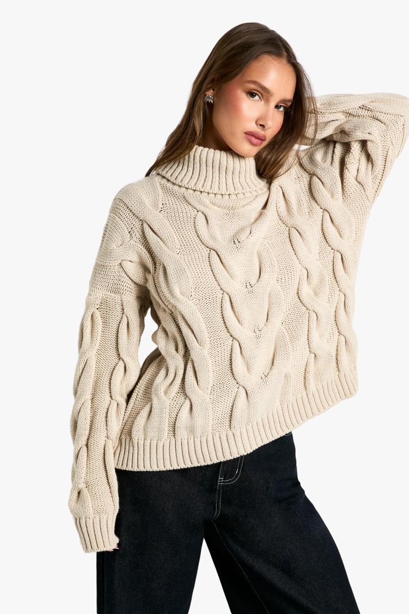 Величезний джемпер із широким вирізом із широким вирізом