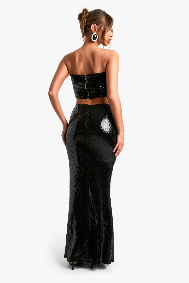 Спідниця максі з паєтками