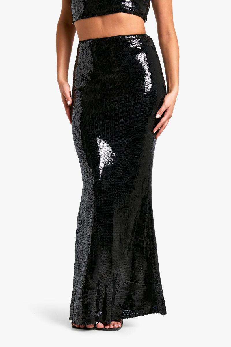 Спідниця максі з паєтками