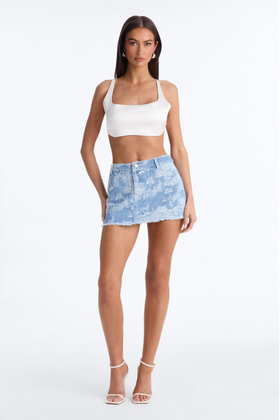 Денімна міні-спідниця 