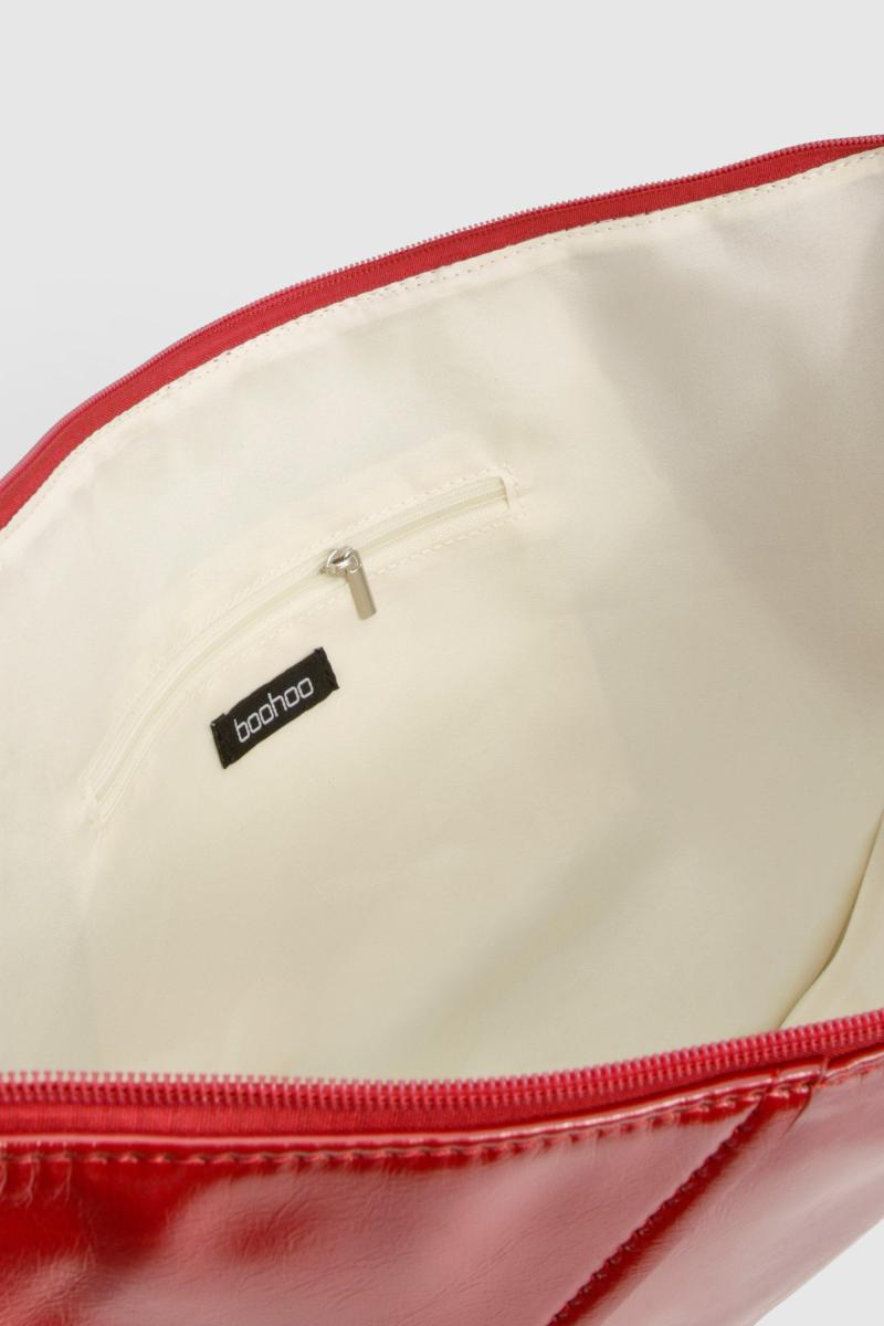 Вінілова велика кругла сумка через плече