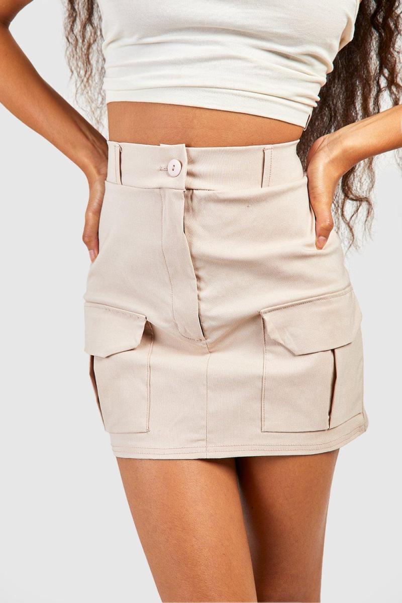 Стрейч-карго міні-спідниця