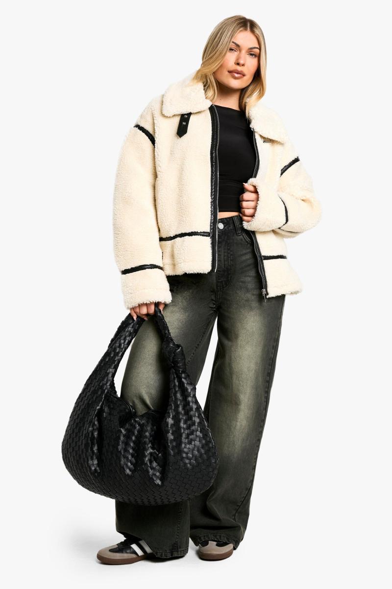 Оверсайз куртка-авіатор Borg