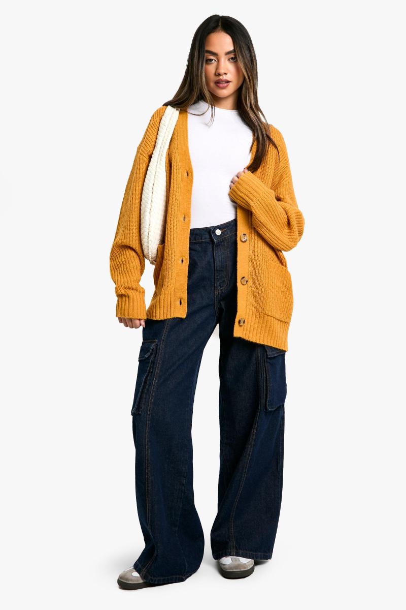 Слухкий м'який в’язаний негабаритний хлопець Кардіган