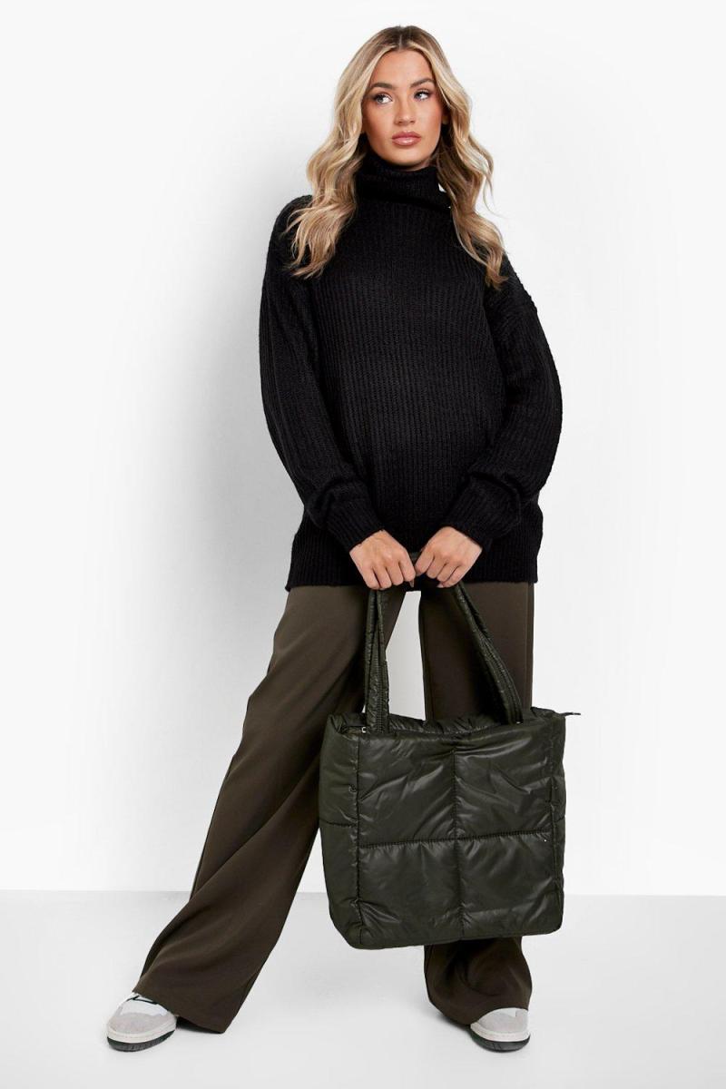 Чорний джемпер великого розміру