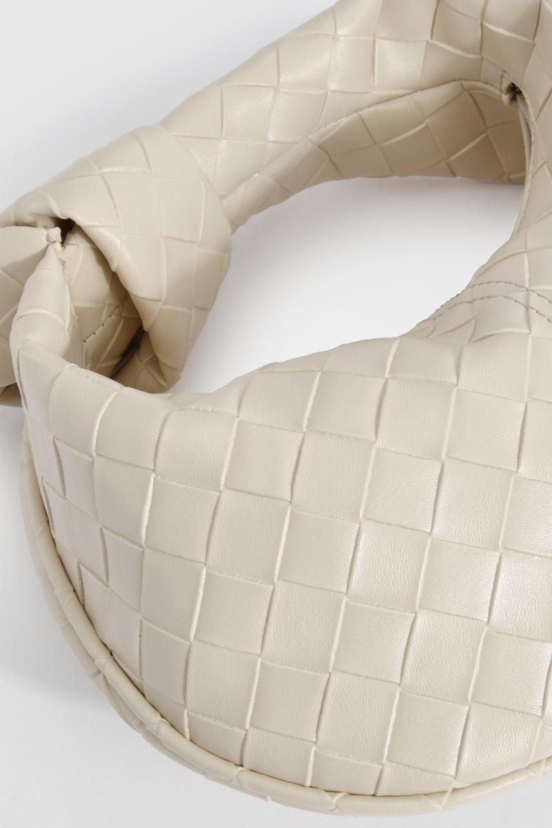 Міні-сумка з плетеною ручкою