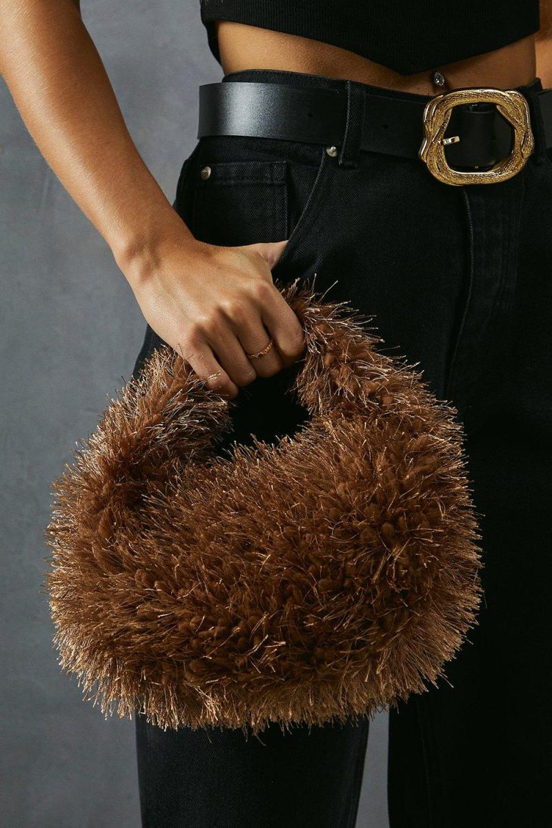 Сумка Shaggy зі штучного хутра