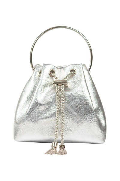 Витончена сумочка металевого відра з ланцюговими деталями Витончена сумочка металевого відра з ланцюговими деталями