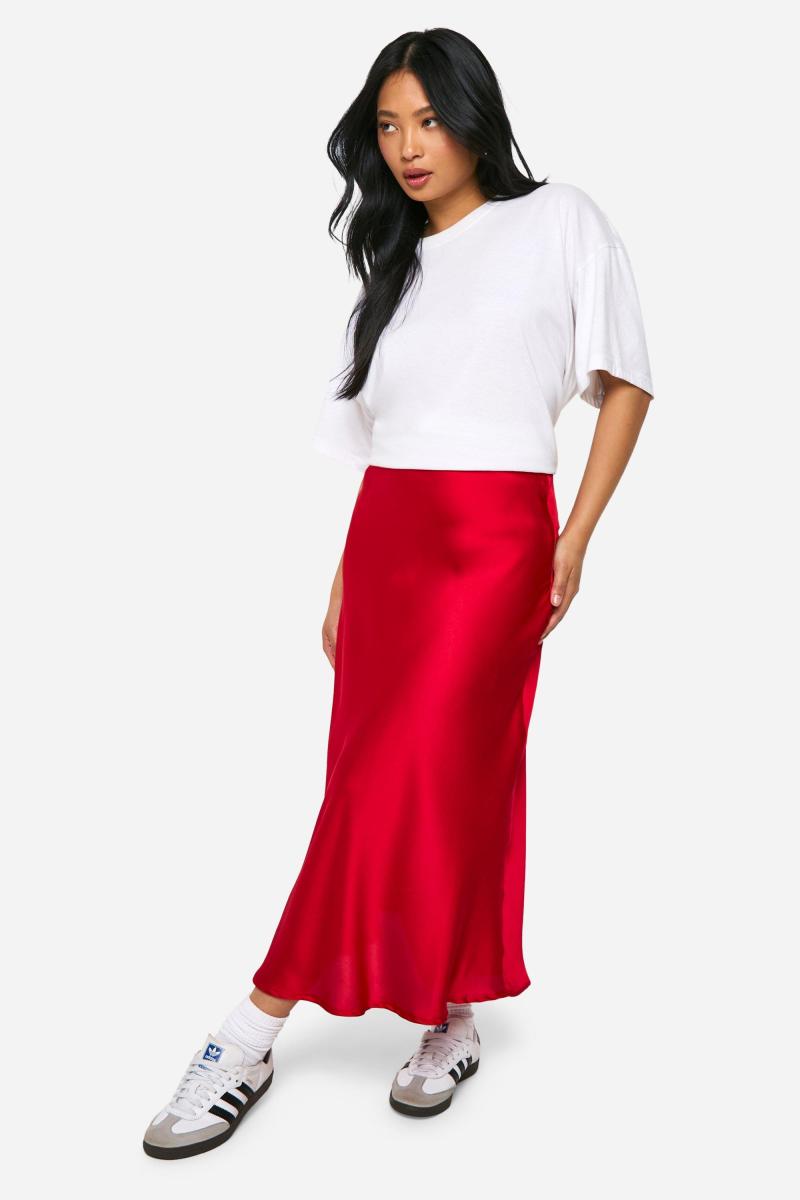 Маленька атласна спідниця Midaxi