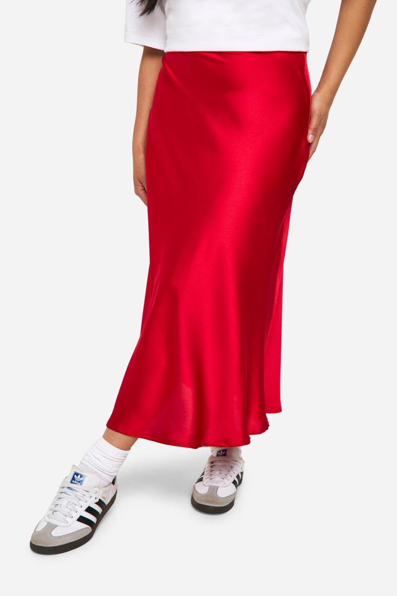 Маленька атласна спідниця Midaxi