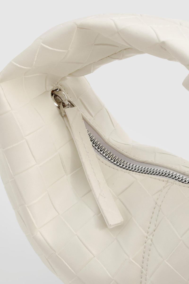 Міні-сумка з плетеною ручкою