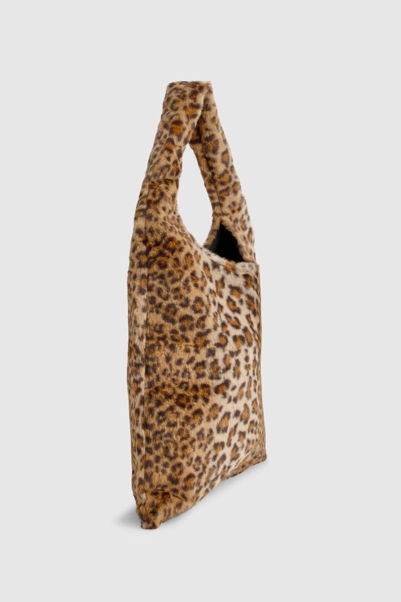 Сумка з леопардового штучного хутра