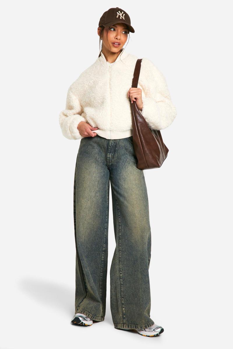 Бомбер зі штучного хутра