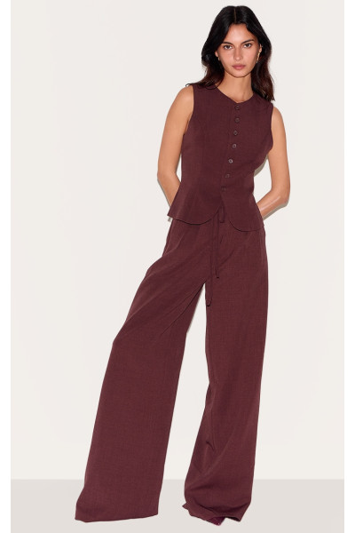 Винна краватка деталі, сплетені широкі штани для ніг Винна краватка деталі, сплетені широкі штани для ніг