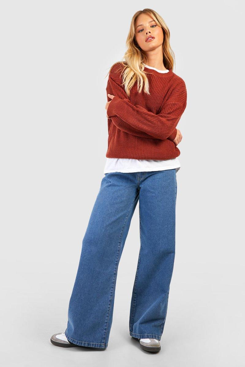 Базовий джемпер з круглим вирізом