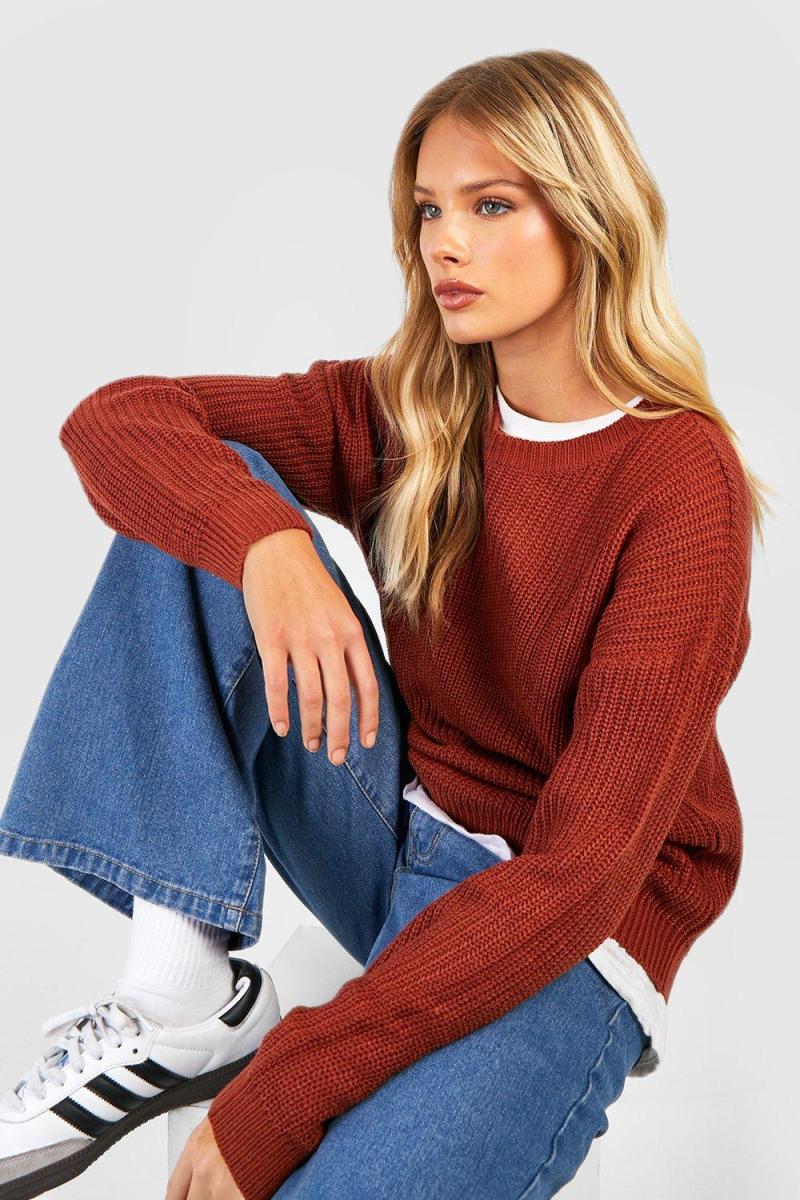 Базовий джемпер з круглим вирізом