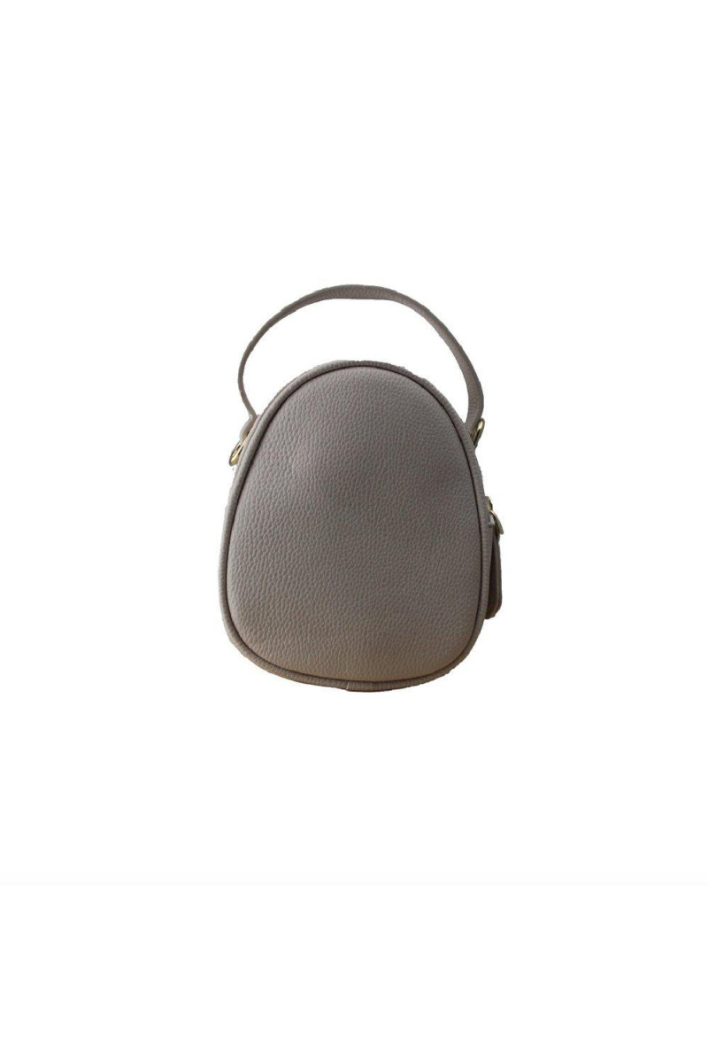 Бежева сумка Bee через плече з ручкою