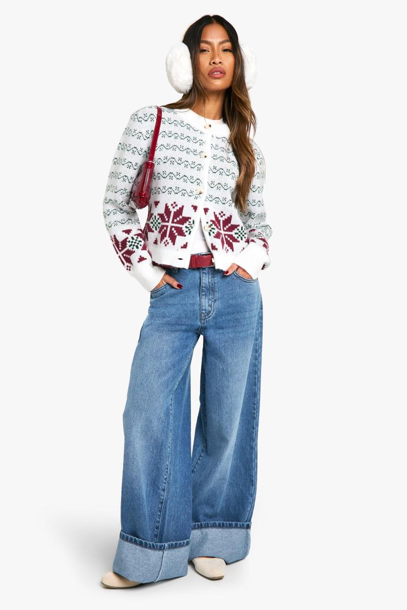 Преміальний в'язаний кардиган Fairisle