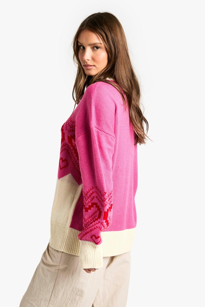 Різдвяний джемпер у формі серця та Фаріслі