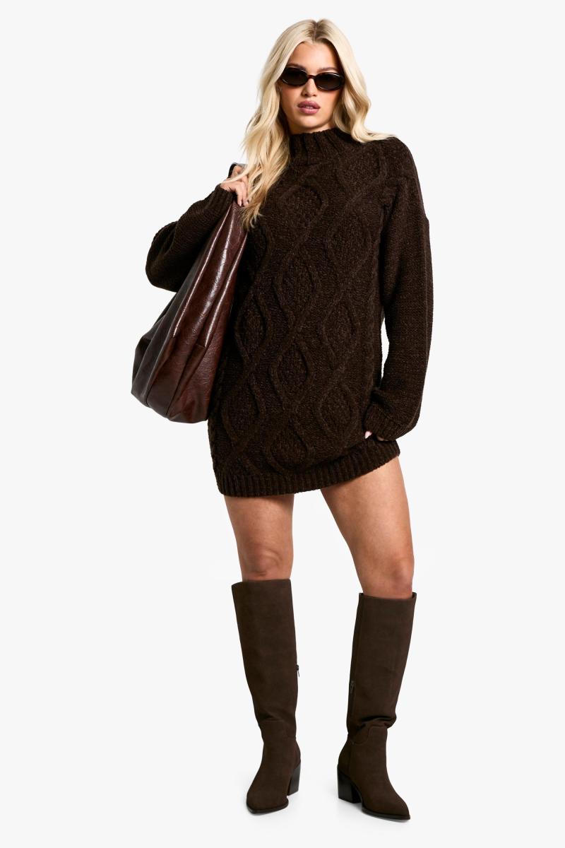 Сукня-джемпер з круглим вирізом