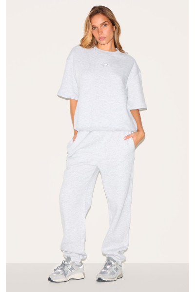 Еш -сірий піт манжети з високою талією пробіжки Еш -сірий піт манжети з високою талією пробіжки