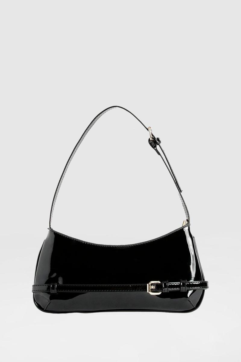 Сумка на плече з вініловою пряжкою