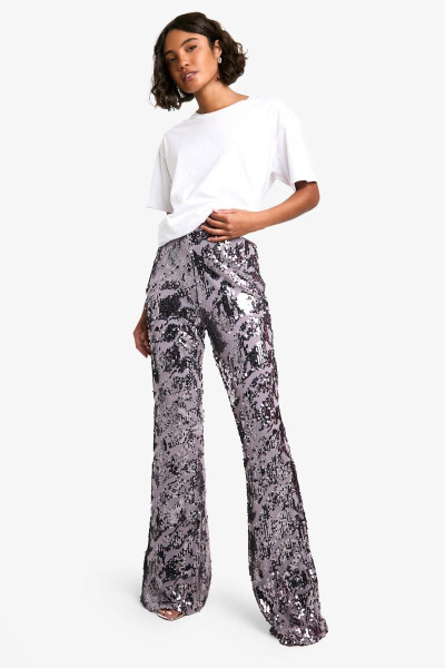 Високий дамаський кльош із блискітками