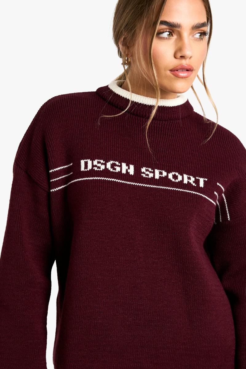 Великий трикотажний джемпер Petite DSGN Sport Contrast Trim