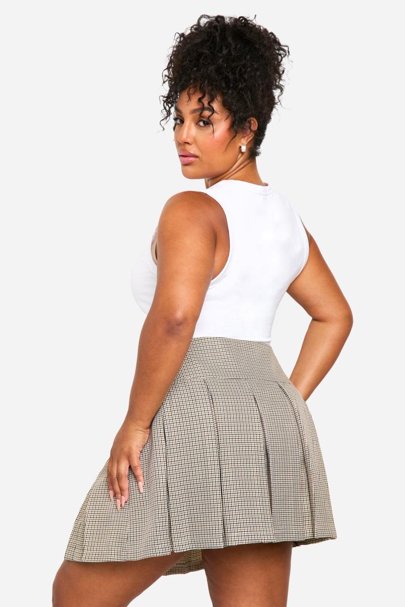 Плісирована спідниця в тон плюс