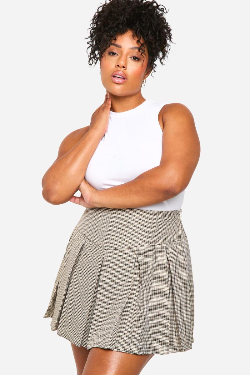 Плісирована спідниця в тон плюс