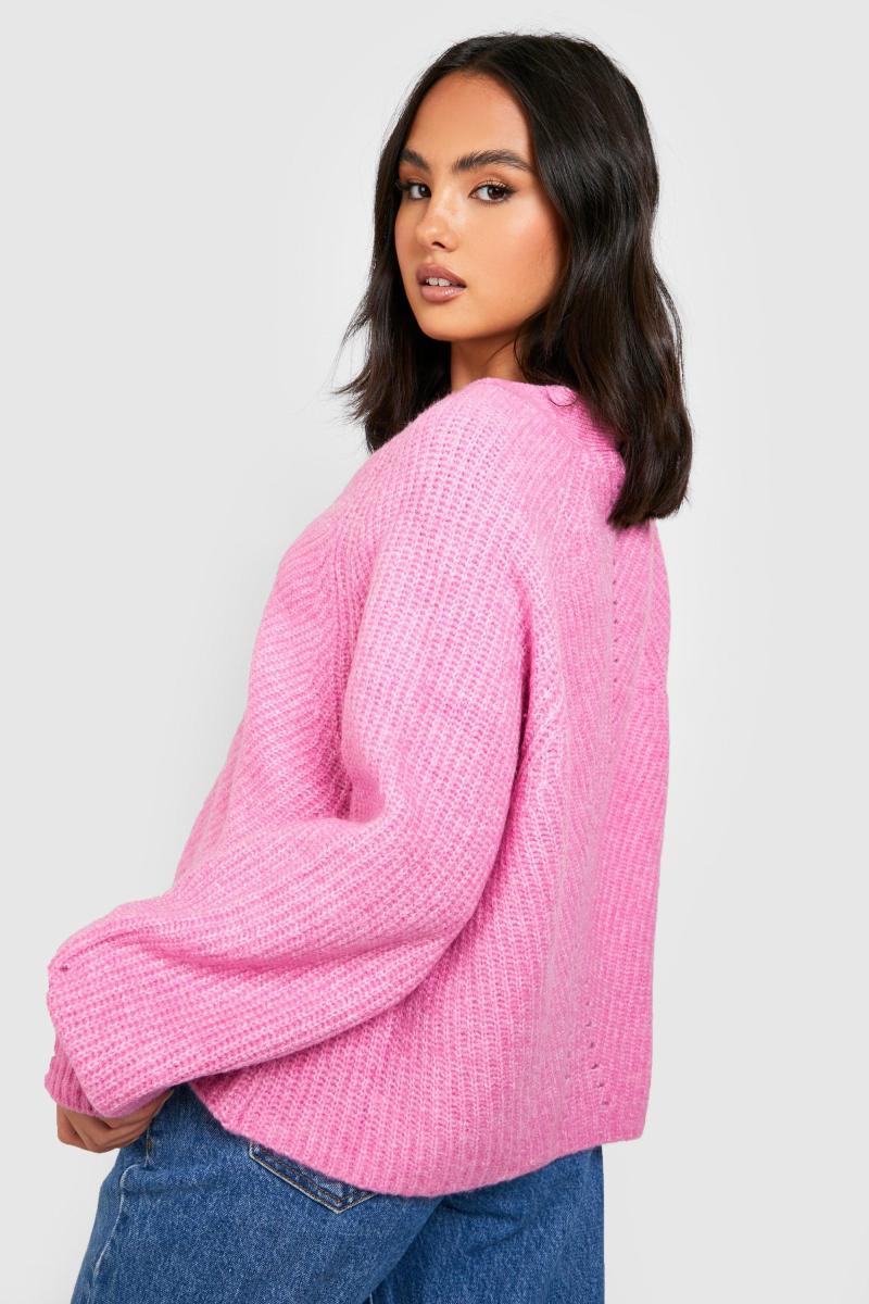 М’який в’язаний укорочений кардиган великого розміру