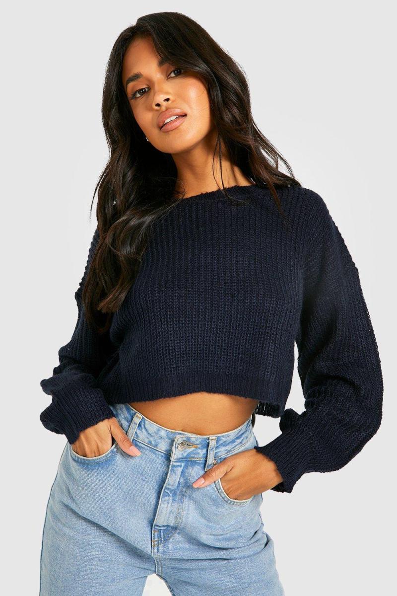 Укорочений джемпер з повітряною кулькою